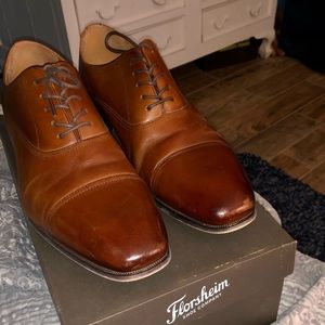 Florsheim Postino Cap Toe Oxford Dress Shoes in Cognac Men’s Size 11